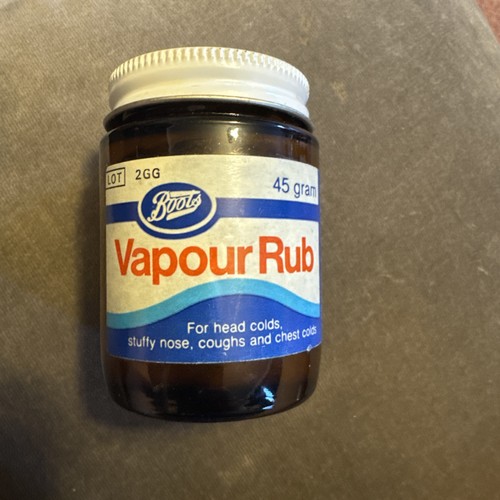 Vintage boots vapour rub jar - boots,