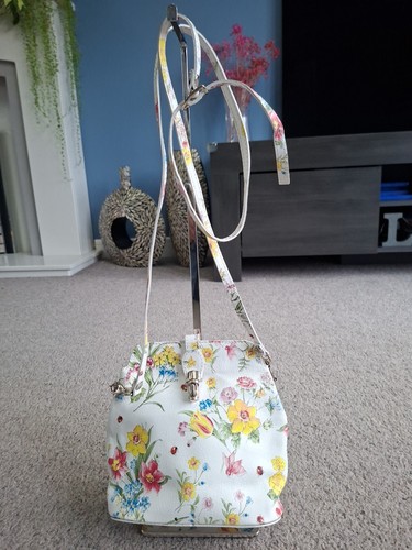 Borse pelle white floral - borse,