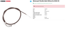 Throttle Cable Lexmoto Arizona