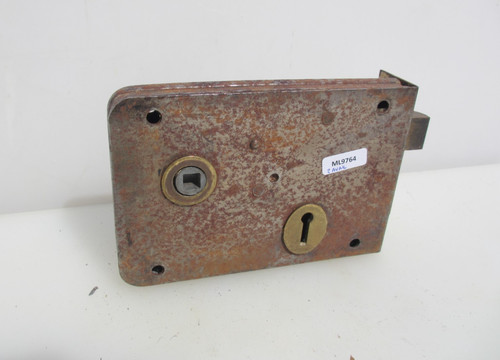 Victorian iron door - door, latch