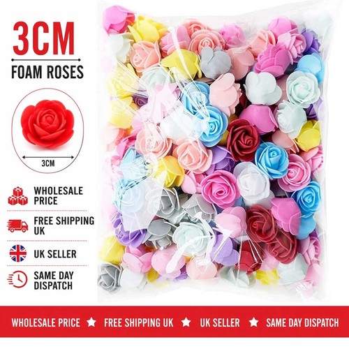 3cm foam roses - roses, artificial