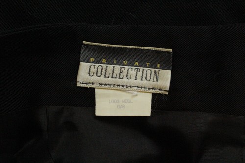 Vtg black 100 wool midi - 100%, skirt