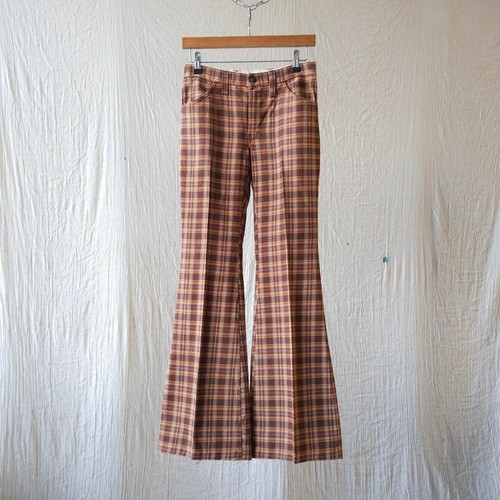 Vintage 70s plaid check cotton - vintage,