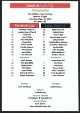 SUNDERLAND v LUTON TOWN