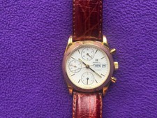 1987 BREIL AUTOMATIC CHRONO. Ref.11695 GOLD PLATED STEEL, 