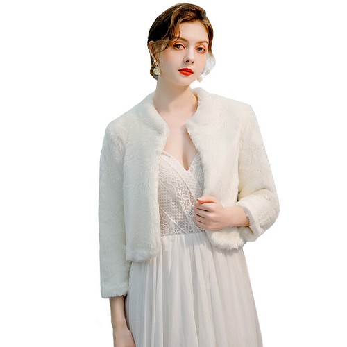 Women bridal faux - faux, bolero
