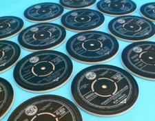 ELVIS PRESLEY DRINKS COASTERS Upcycled SINGLES Original Vinyl Records RCA LABEL