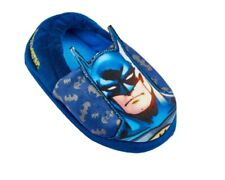 Boys Batman Slippers Navy Blue Super Hero Soft Slip On Size 8 9 10 11 12 13 1 2