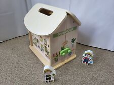 Little Town Carry Along Greenhouse With 2 Figures. Incomplete Set