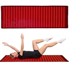 Red light therapy mat full - red,
