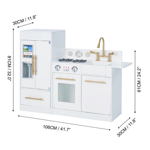 White wooden toy kitchen - toy, by