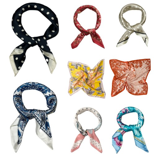 Square satin silk scarves - square,