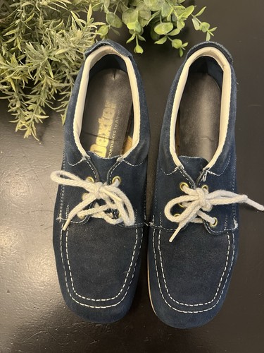 Dexter vintage navy blue suede - vintage,