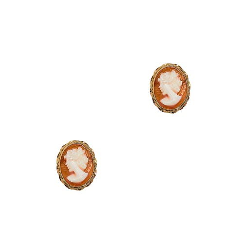 Pre owned 9ct - gold, cameo