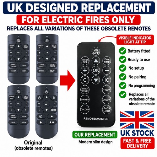 Universal electric fire remote - universal,