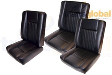 Black Deluxe Vinyl Front Seat