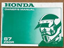 USED ORIGINAL GENUINE Honda Owners Manual Z50R 1987 #1