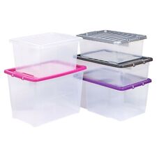 Plastic Storage Boxes Coloured