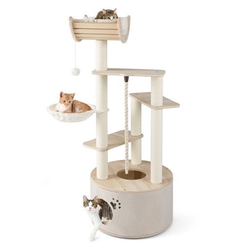 141cm tall wooden cat tree - 141cm,