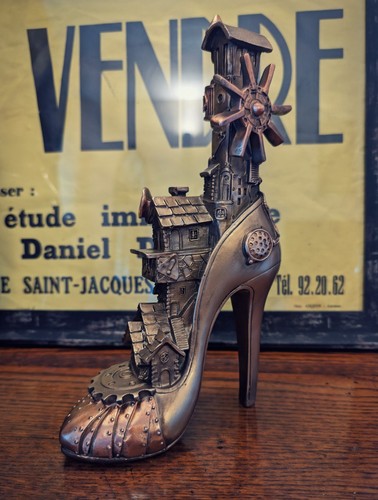 Steampunk high heel shoe - high,