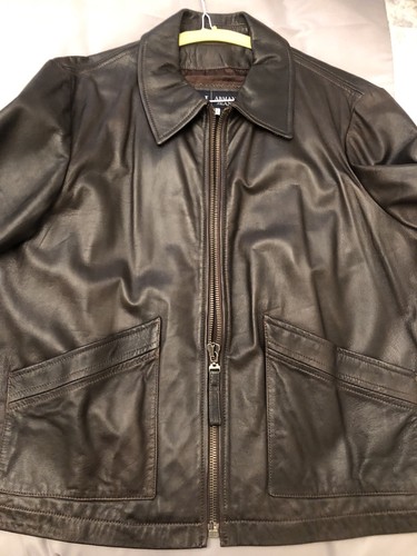 Armani mens leather jacket - armani,