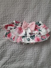 3-6M girls flowery bow front