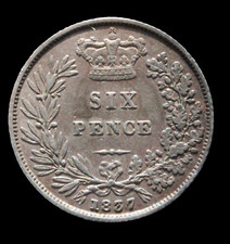 Sixpence 1837