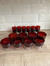 Retro 1970s Luminarc Ruby Red