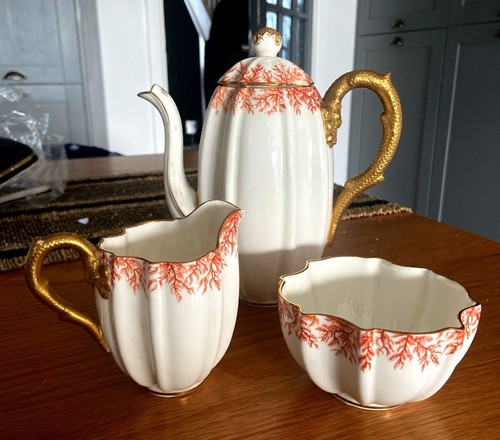 Antique coalport quatrefoil - antique,