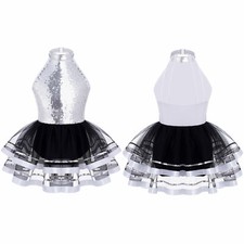 UK Kids Girls Sparkly Sequin