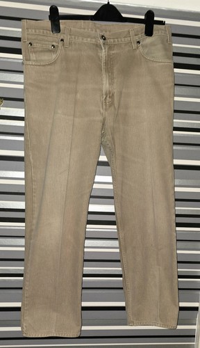 Men sand coloured denim - coloured,
