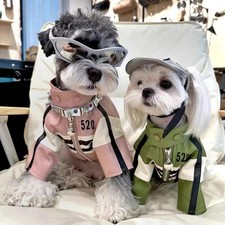 Dog Winter Jacket Motorcycle
