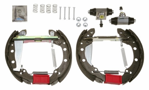 Rear brake shoe set - brake, fits: