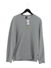 HUF Men's Jumper L Grey