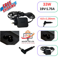 GENUINE ASUS CHARGER AD2088M20 19V 1.75A 33W LAPTOP CHARGER WITH POWER LEAD