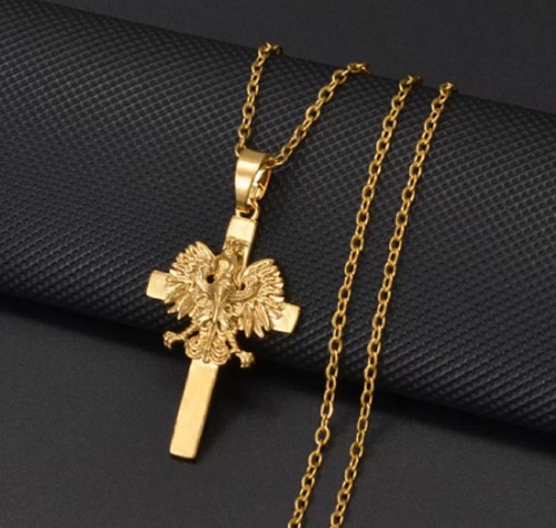 Gold poland symbol - poland, on