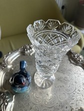 Vintage Cut Crystal Bud Vase