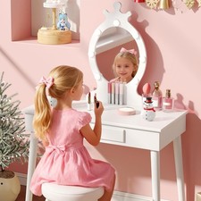 Girls led lights mirror - led,
