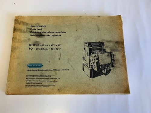 Original heidelberg gto part - original,