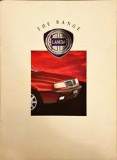 Lancia Cars Range (inc Delta Integrale) Brochure 1991