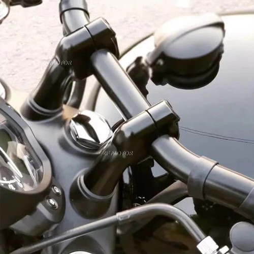 Black handlebar riser adapter - black,