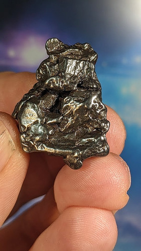 Genuine iron meteorite - iron, meteorite.