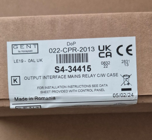 Honeywell gent s34415 mains - gent,