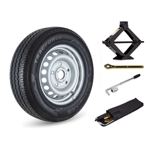 Full size steel - 17″, spare