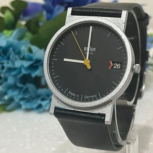Braun round quartz watch black - quartz,