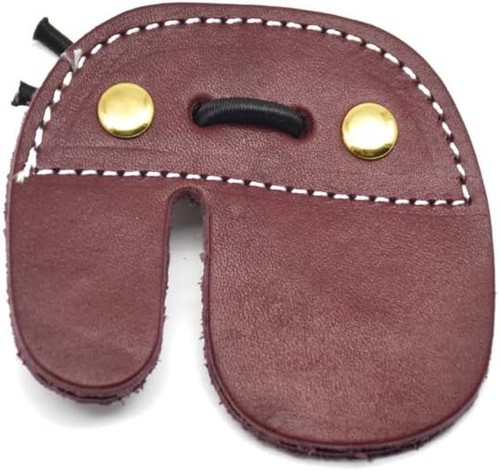Cow leather archery finger tab - leather,