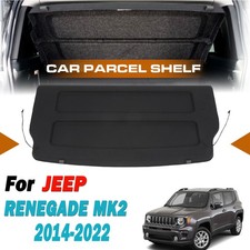 Parcel Shelf  Load Cover For Jeep Renegade MK2 2014-22 Black Blind Storage Board