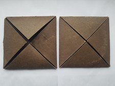 2 ORIGINAL WWI DEATH / MEMORIAL PLAQUE CARD ENVELOPES,GOOD CONDITION