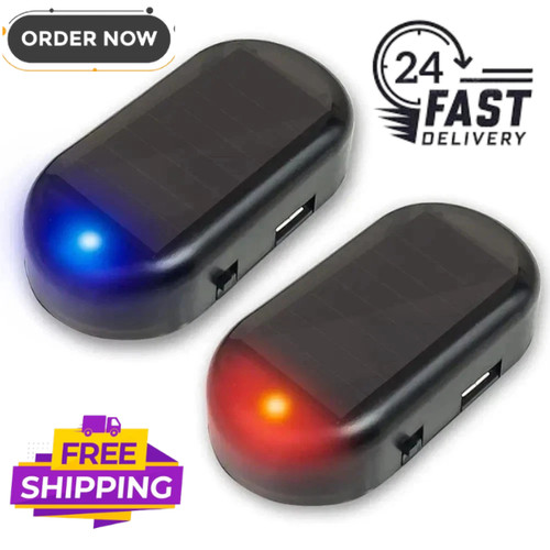 Solar power car led fake - power,