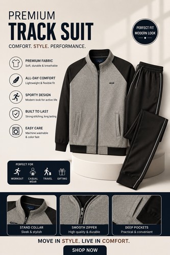 Latest men track - men’s, suit